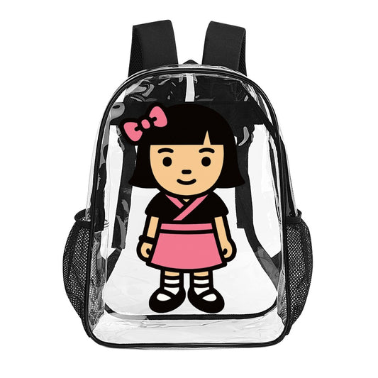 Cute Kawaii Harajuku Transparent Backpack 17 Inch