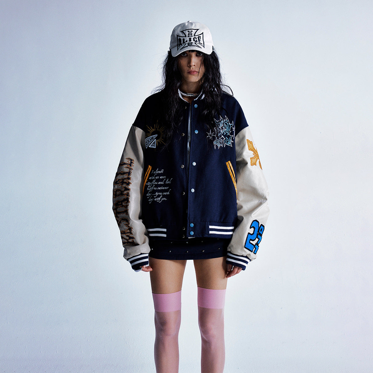 Embroidered Varsity Jacket