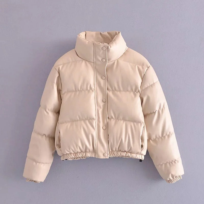 Harajuku Style Imitation Fur Cotton Jacket for Women