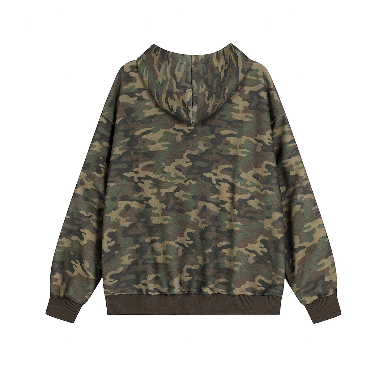 Embroidered Zipper Hoodie