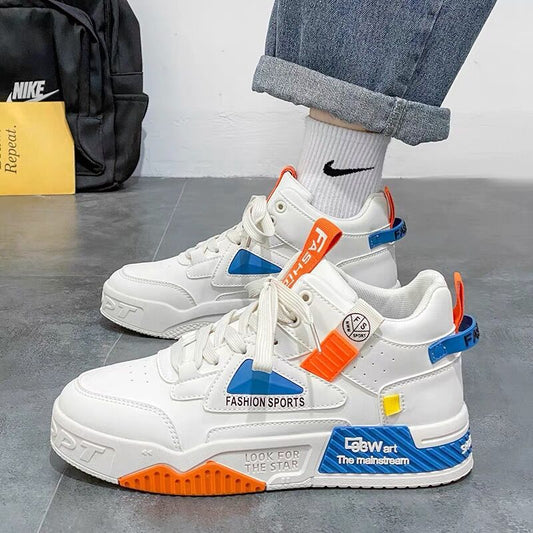 Men's Harajuku High Top Breathable Sneakers