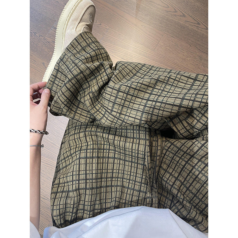 Lazy and Loose Wide Leg Curved Knife Floor Pants