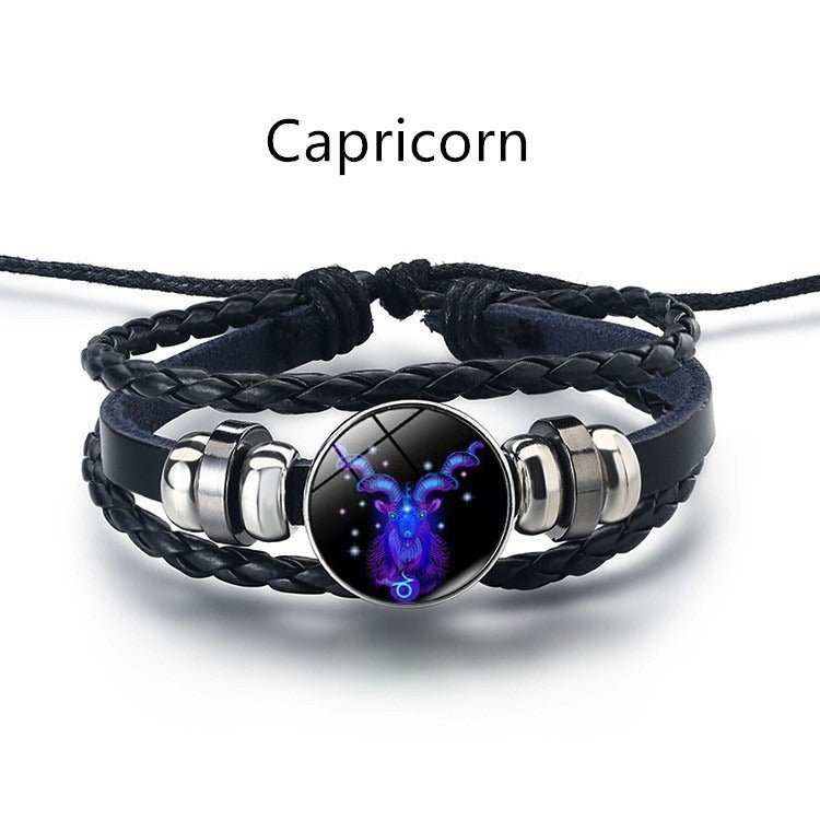 Harajuku Retro Twelve Constellation Bracelet