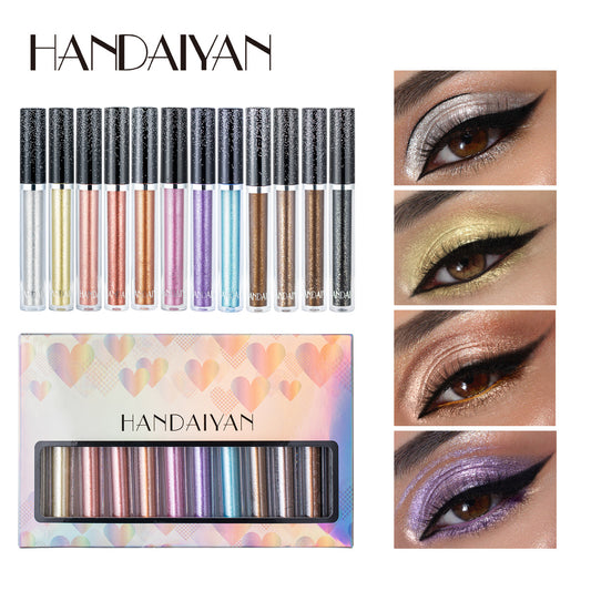 12-Piece Psychedelic Pearl Liquid Eye Shadow Set