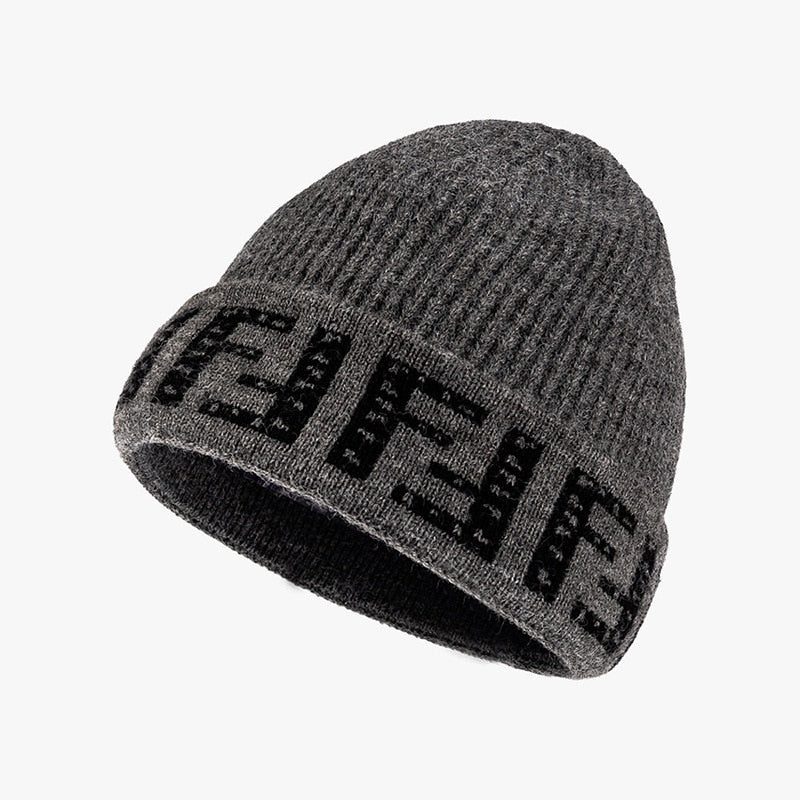 Harajuku Style Letter Beanie Hat for Women
