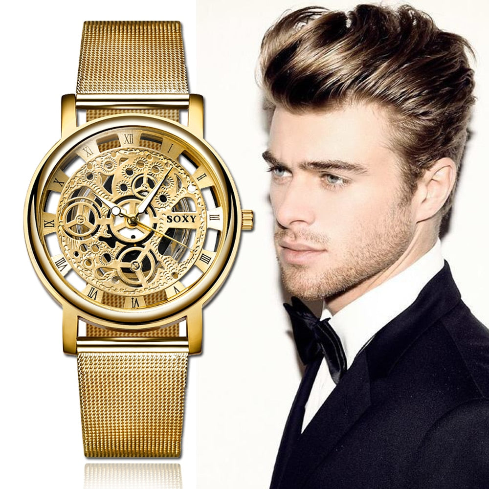 Harajuku Style Luxury Skeleton Watch for Men & Women
