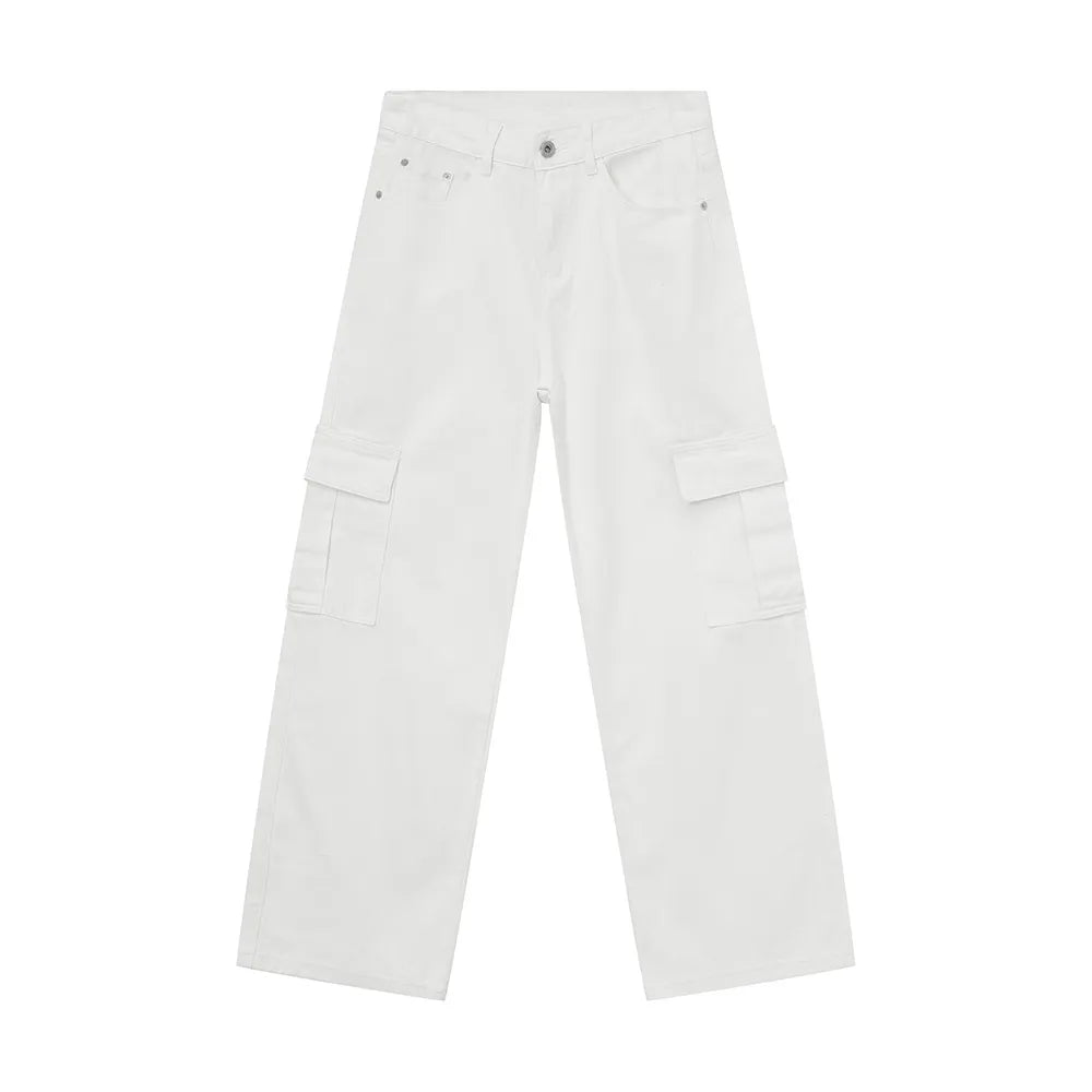 Harajuku Wide Leg Cargo Jeans