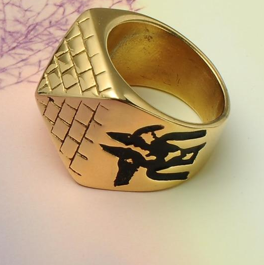 Men's Punk Egyptian Pyramid Ring - Eye of Horus Jewelry