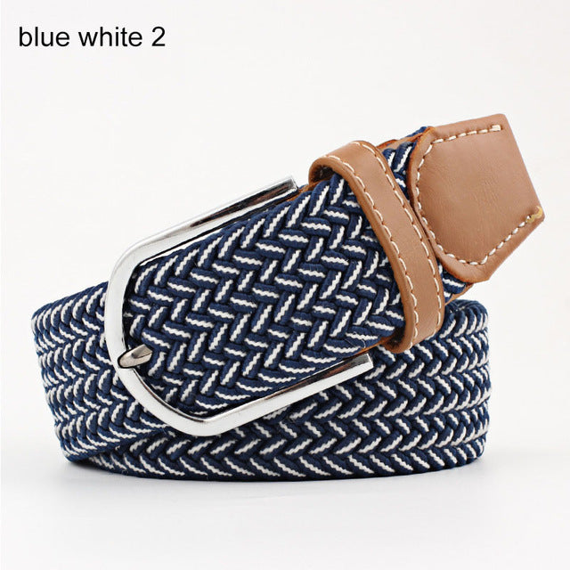 Harajuku Style Women’s Striped Elastic Belt