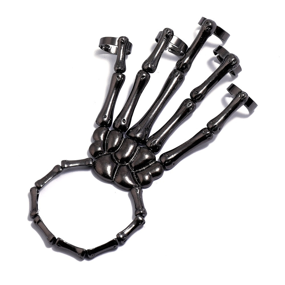 Punk Skull Bone Adjustable Bracelet - Harajuku Style