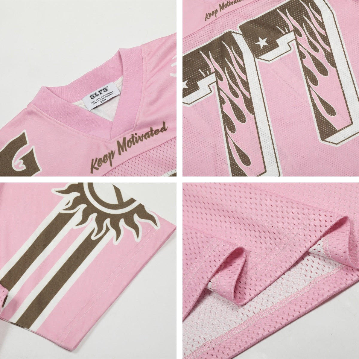 Retro V-Neck Unisex Sports Tee - Harajuku Style