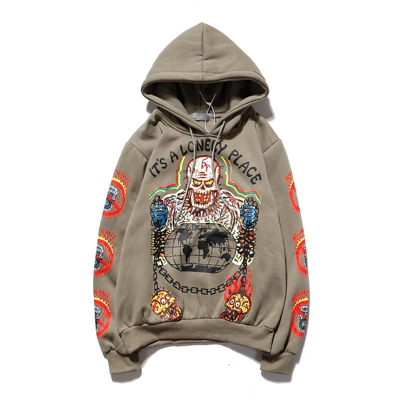 Kanye Foam Love Letters Graffiti Print Hoodie