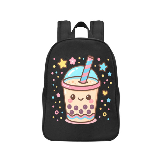 Sparkly Kawaii Boba Tea Canvas Backpack