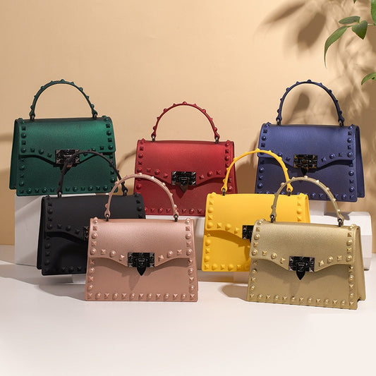 Harajuku Style Mini Jelly Handbag with Chain