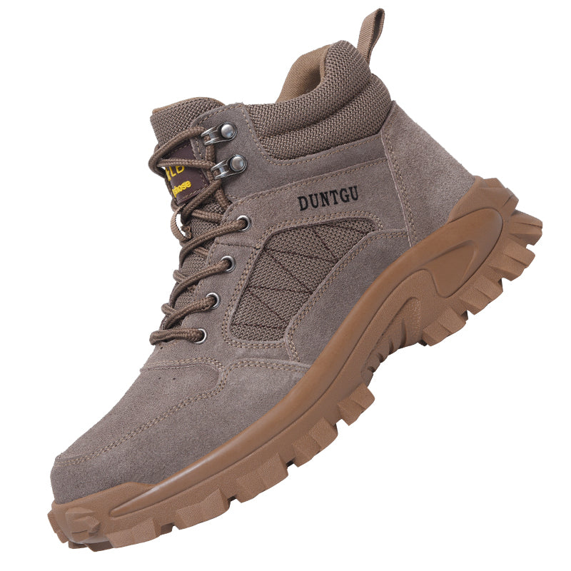 Men's Safety Shoes with Steel Toe and Velvet Lining