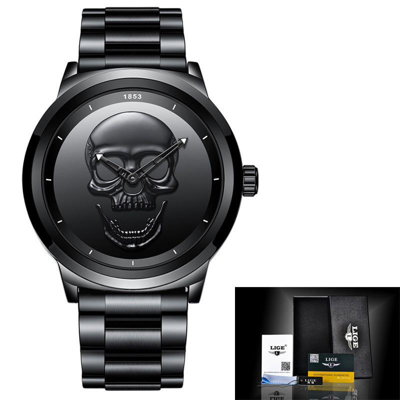 Harajuku Skull Stereoscopic Watch