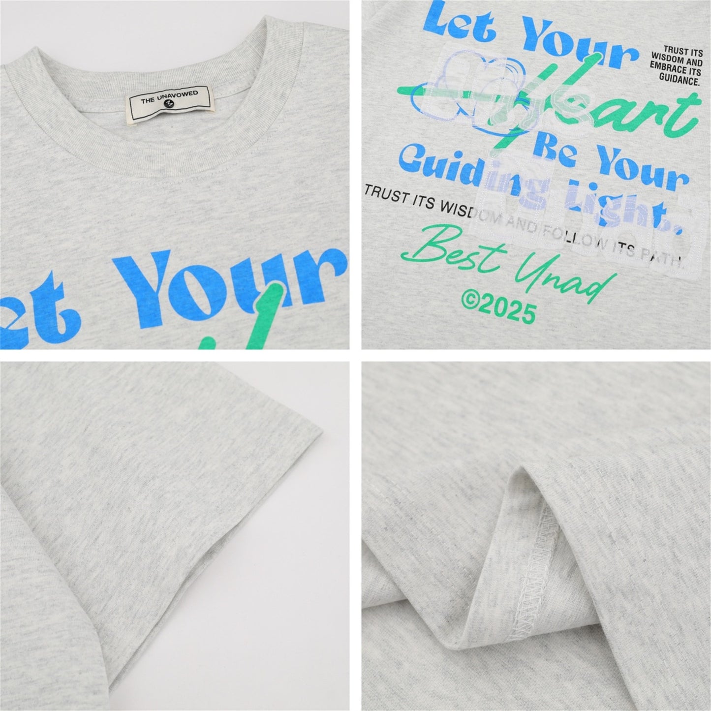 Harajuku Style Letter Print Crew Neck Tee - Unisex