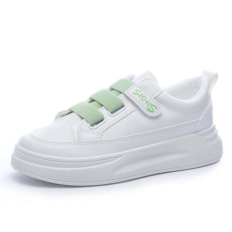 Korean Style Thick Bottom Casual White Women's Sneakers