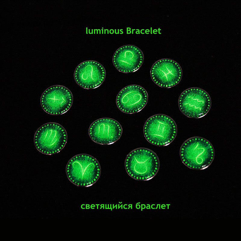 Luminous Zodiac Charm Bracelet - 12 Constellations