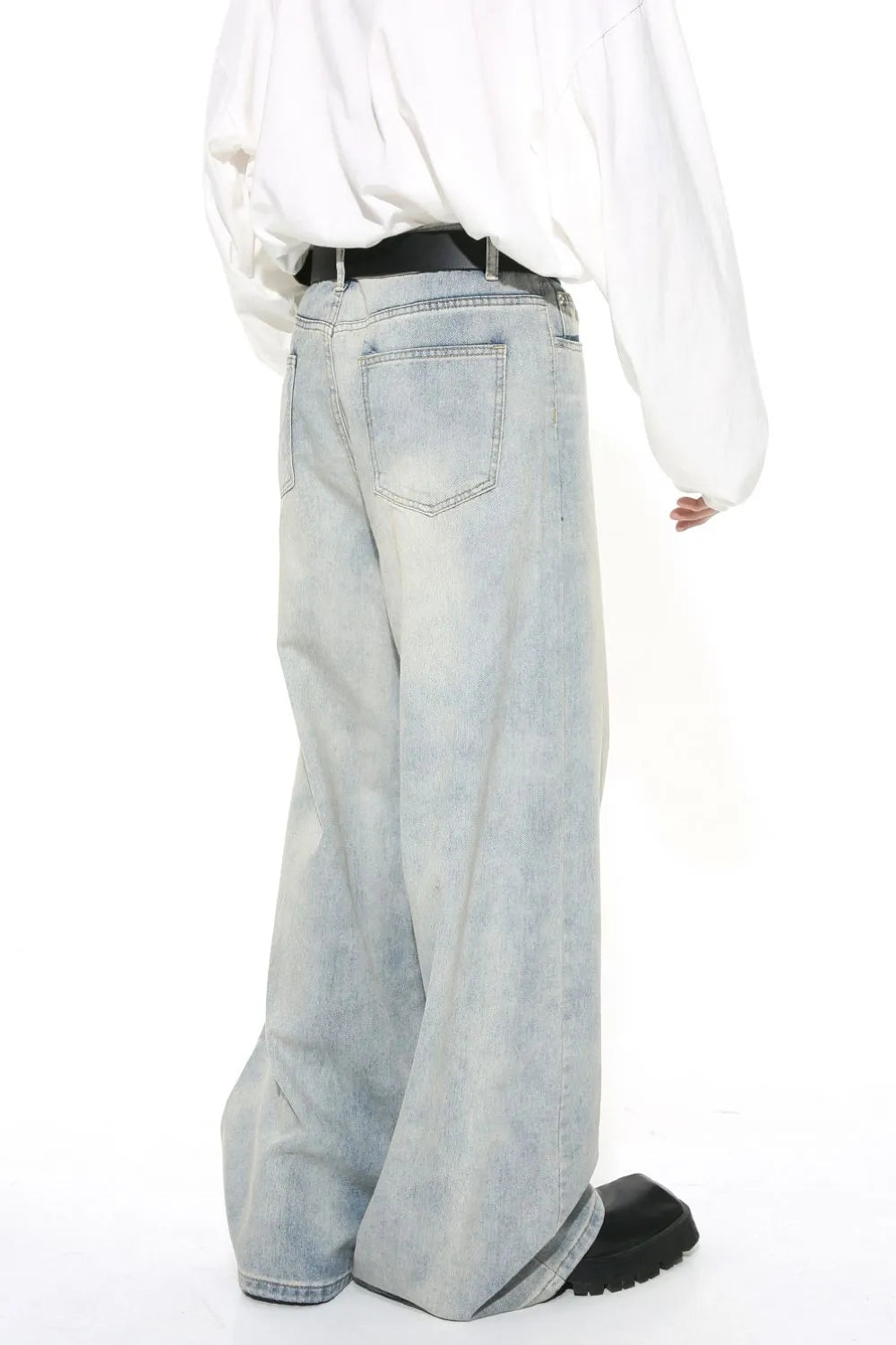 Harajuku Washed Straight Leg Jeans