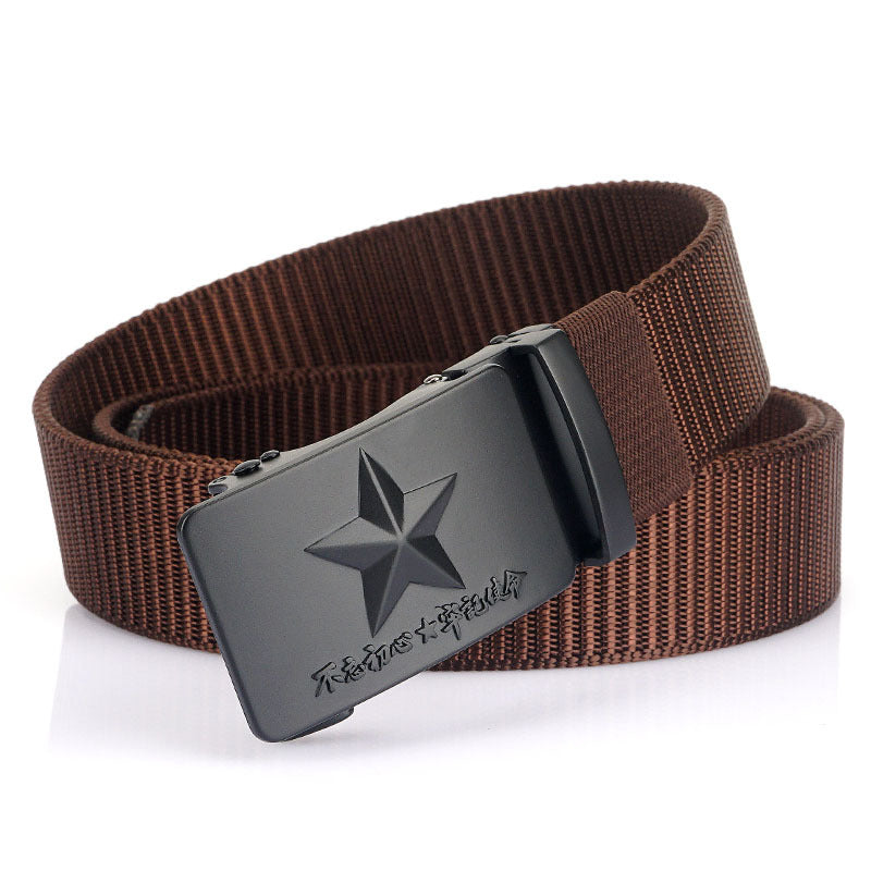 Harajuku Style Men's Adjustable Canvas Wide Belt