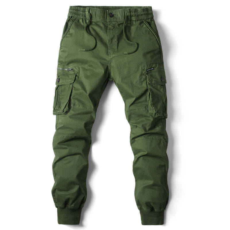 Harajuku Style Elastic Cuff Pants for Men - Plus Size Casual Trousers