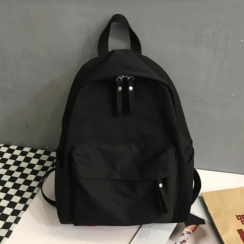 Harajuku Style Anti-Theft Canvas Backpack for Girls