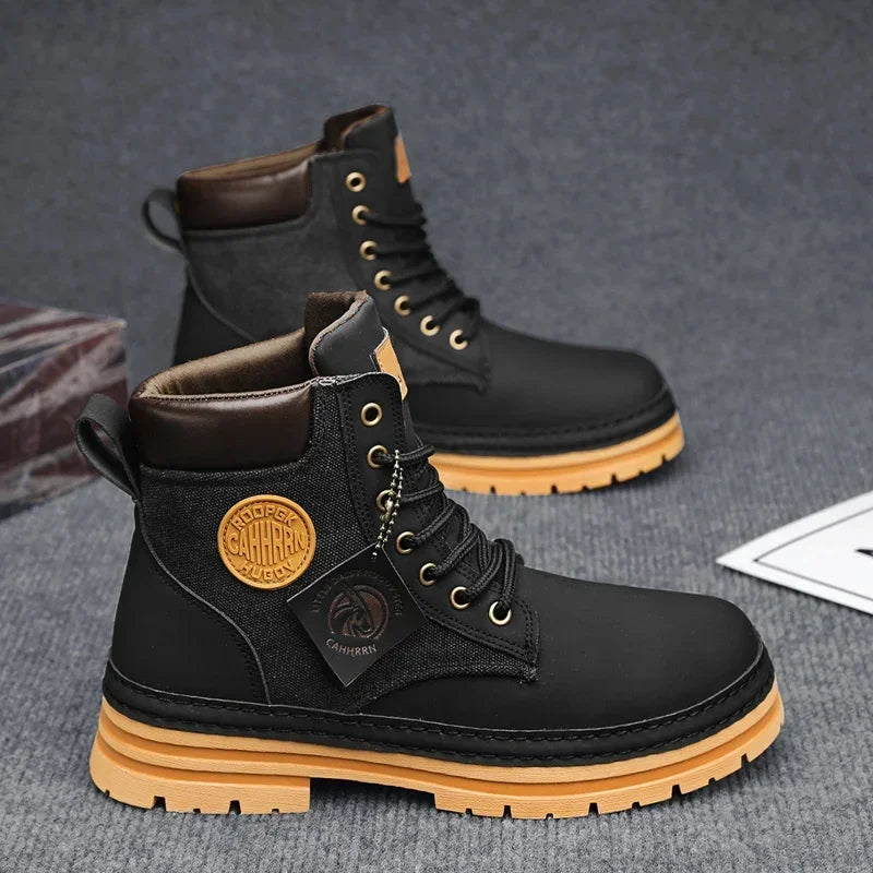 Men's Big Yellow  Boots - Harajuku Style