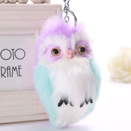 15CM Cute Fluffy Owl Keychain & Pendant