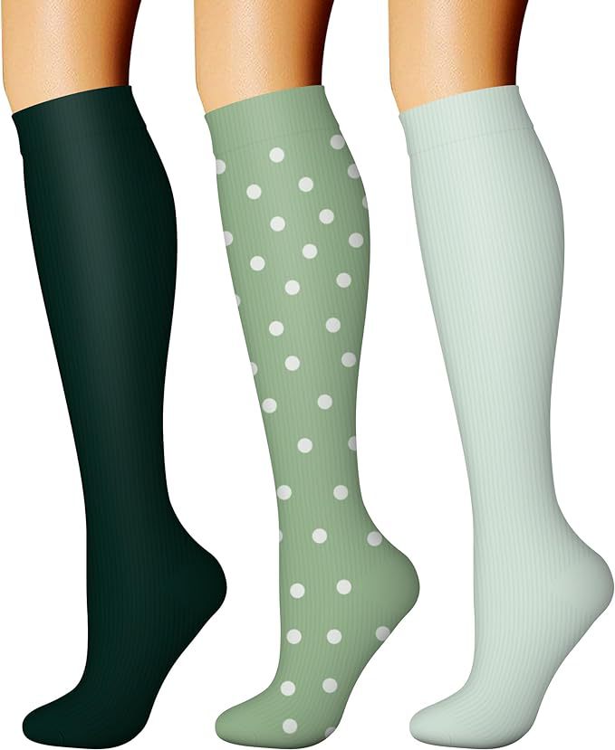 Sports Compression Socks - Long Tube Calf Socks for Skipping Rope and Cycling