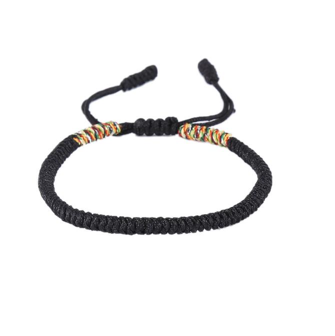 10pcs Multi Color Tibetan Buddhist Good Luck Charm Bracelets