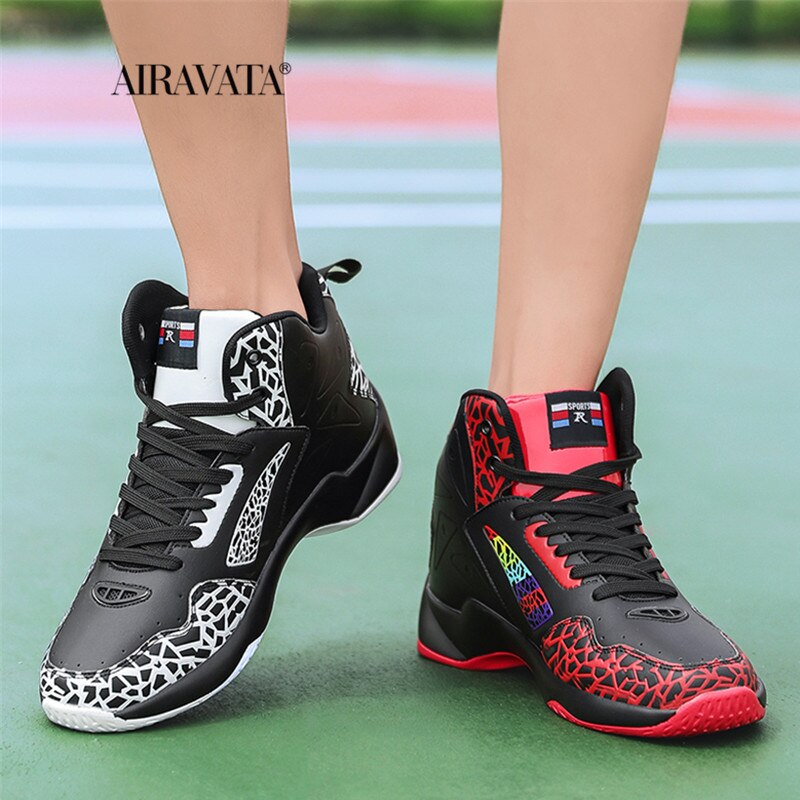 Men's Harajuku Style Leather Basketball Sneakers