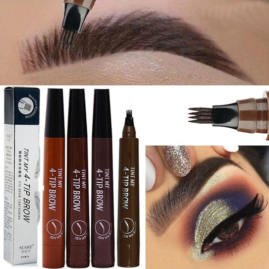 4-TIP BROW Liquid Eyebrow Pencil - Waterproof Microblading Pen