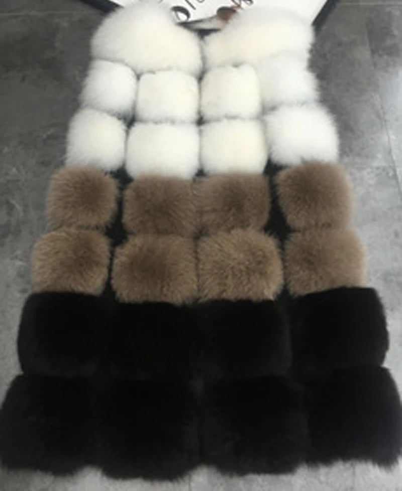 Luxury Faux Fur Vest for Women - Harajuku Style