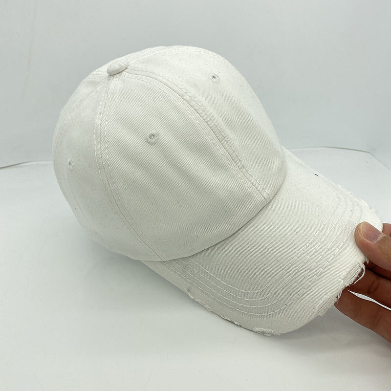 Retro Denim Baseball Cap for Women - Harajuku Style