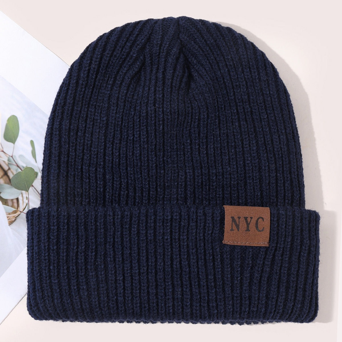 Harajuku Solid Color Warm Windproof Knitted Cap