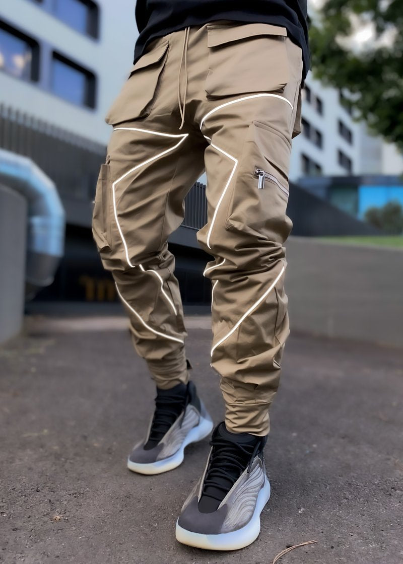 Korean Trendy Multi-Bag Overalls for Men