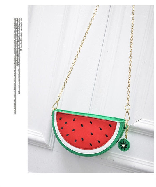 Lemon Watermelon Cartoon Crossbody Bag