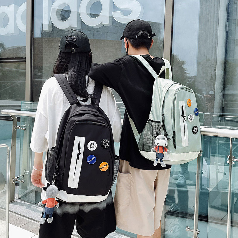 Harajuku Style Student Backpack - Large Capacity Travel Bag