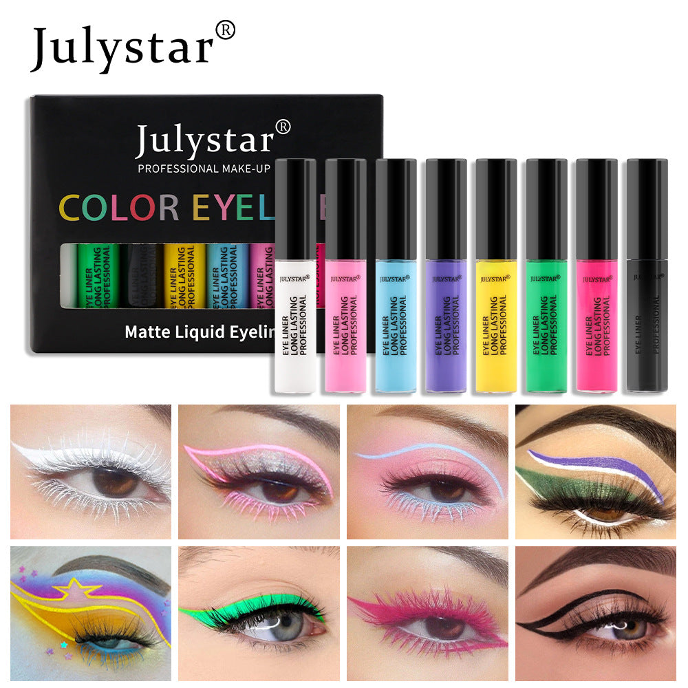 Harajuku Colorful Stain-Free Liquid Eyeliner Set