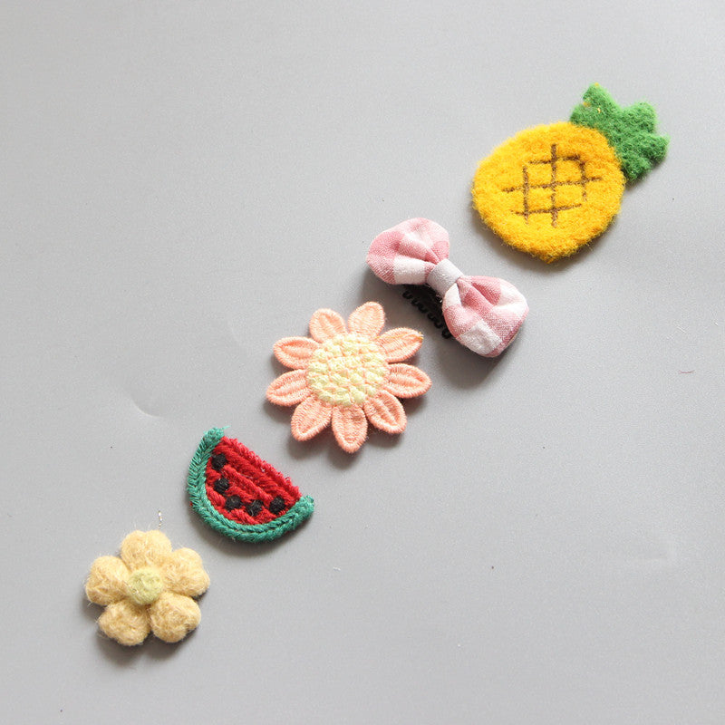 Children's Girls Hair Clip Headwear Crown Japanese Little Princess Hair Ornament Baby Hair Clip Set
