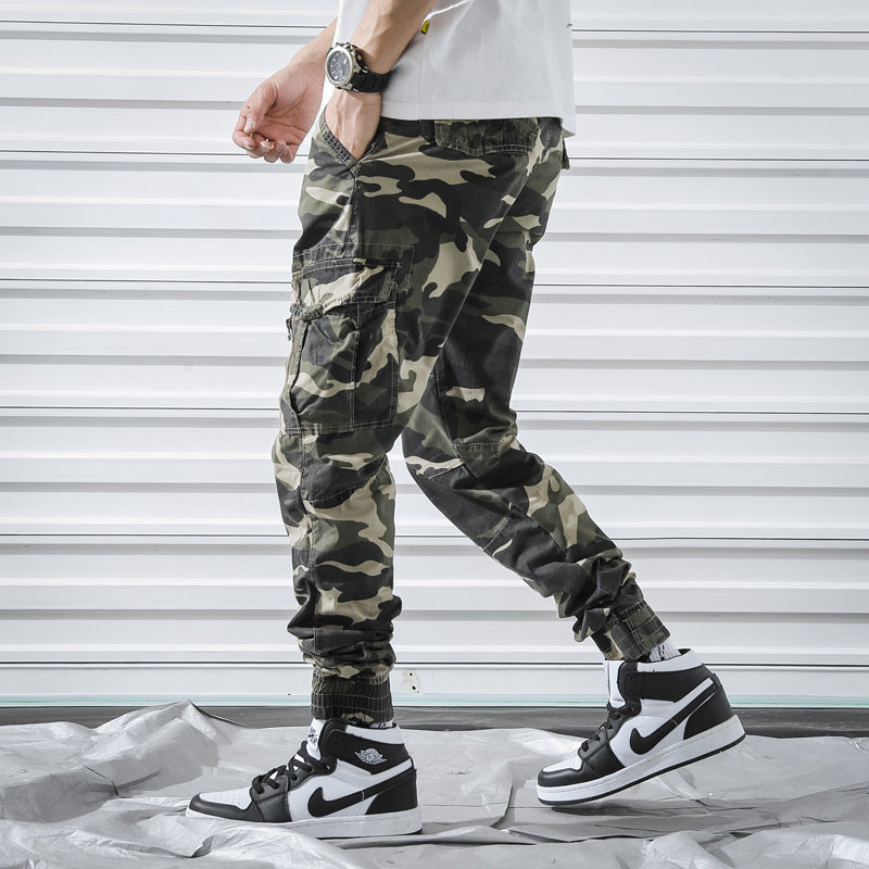 Harajuku Camouflage Overalls - Youth Multi Pocket Pants