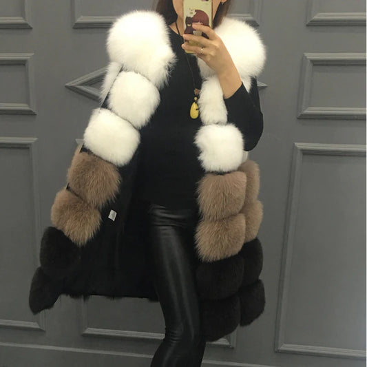 Luxury Faux Fur Vest for Women - Harajuku Style
