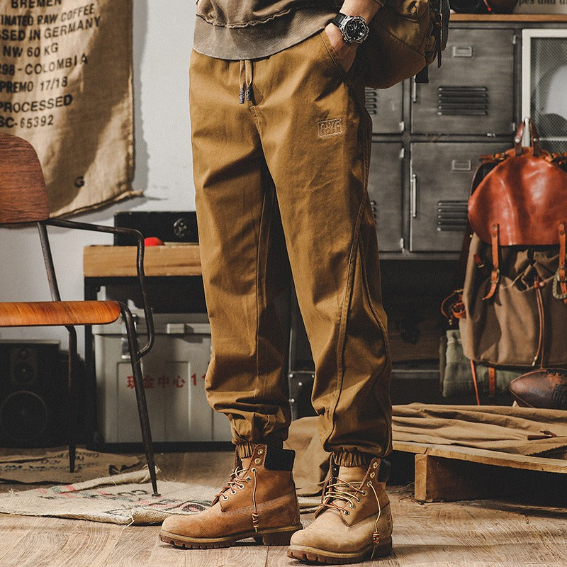 Harajuku Style Oversized Retro Work Pants for Men