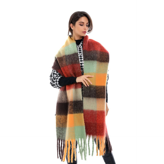 Colorful Tassel Scarf for Women - Harajuku Style