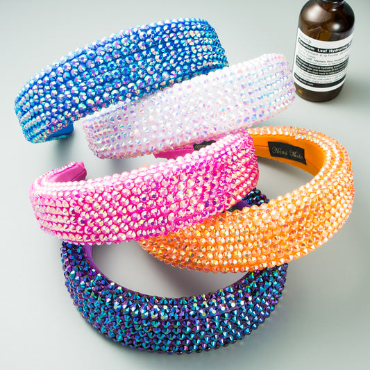 Super Flash Full Drill Wide Brimmed Headband
