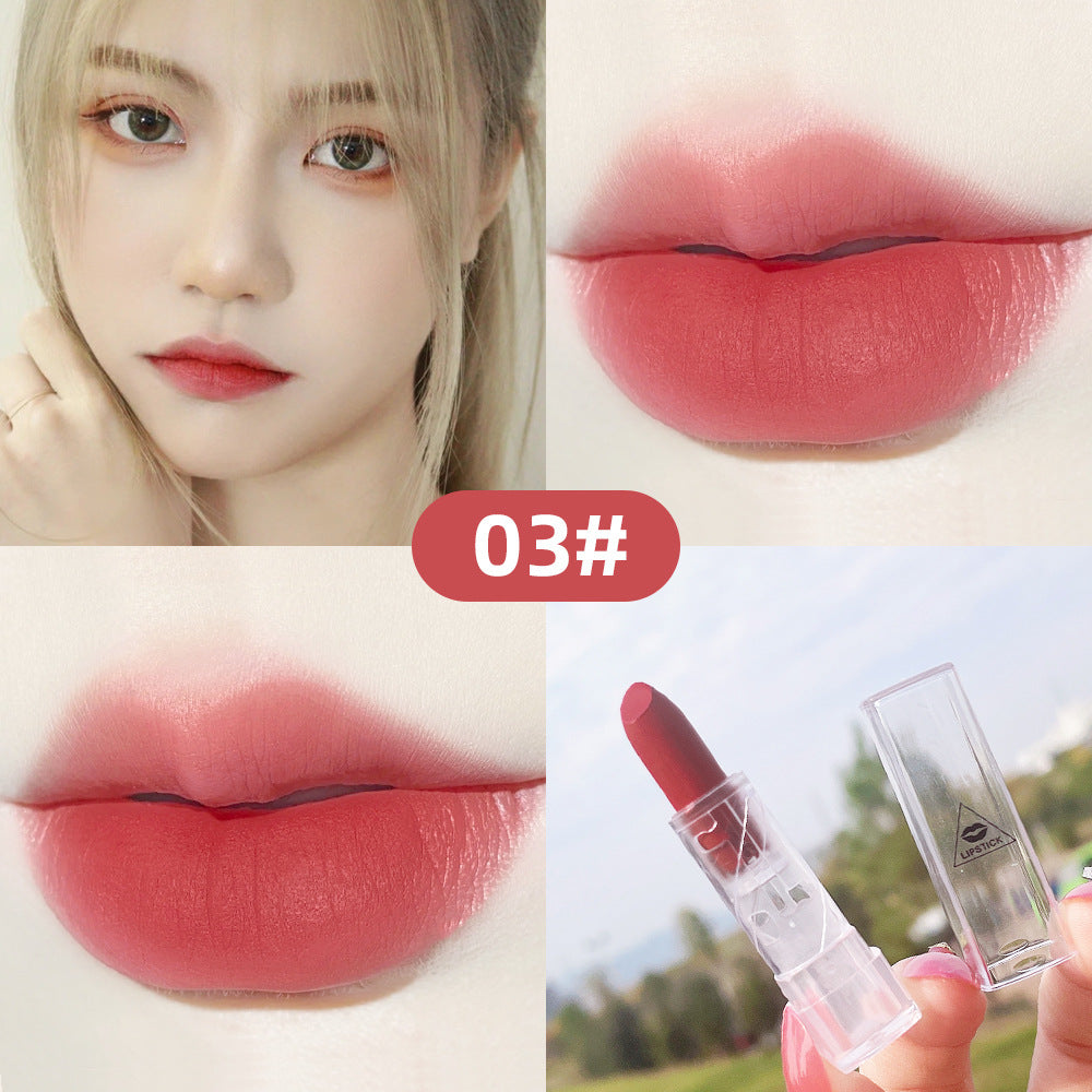 Playful Peach Pink Matte Lipstick - Harajuku Style