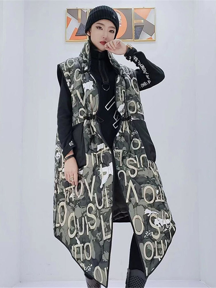 Trendy Two-Sided Harajuku Style Sleeveless Cotton Vest