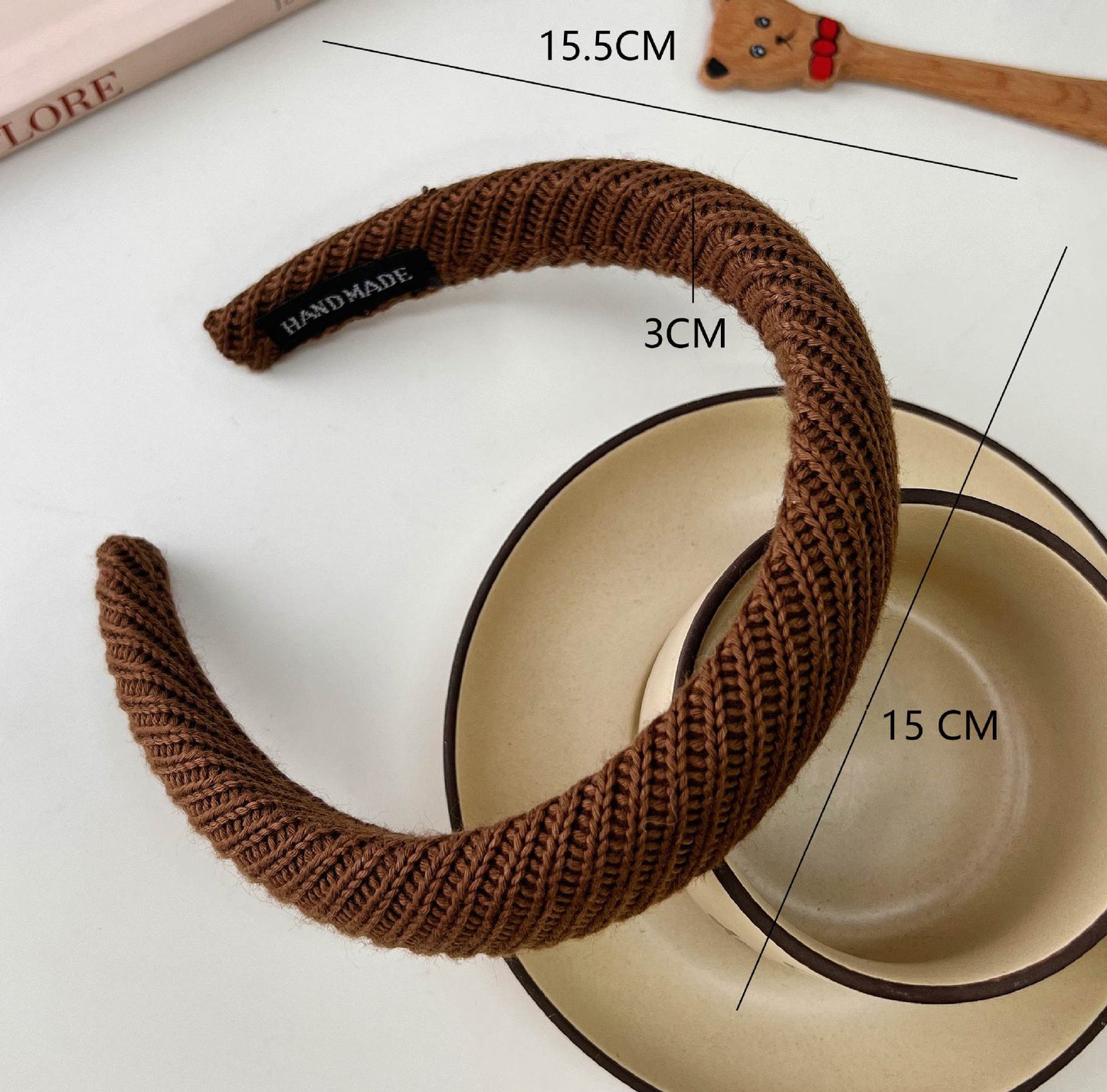 Coffee Color High Skull Top Hair Hoop