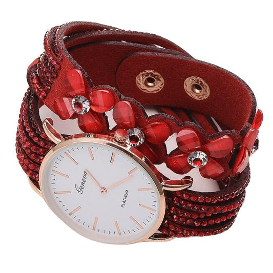 Crystal Diamond Women's Bracelet Watch - Harajuku Style